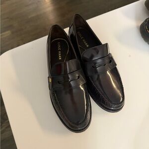 Cole Haan lux pinch penny patent leather loafers